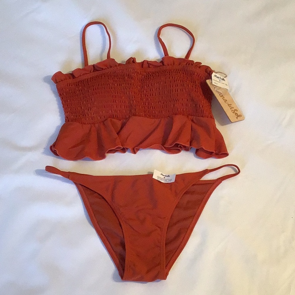CABANA DEL SOL BIKINI burnt orange size M